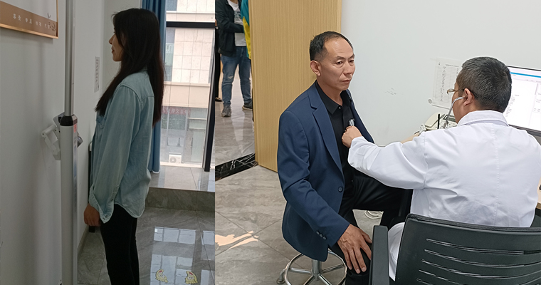 現(xiàn)場(chǎng)內(nèi)科體檢照片